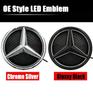 2025 Hot New 2025 For Mercedes Benz Illuminated Star Badge Car Front Grill LED Emblem Light  For Mercedes Benz GL X166 W205 W117