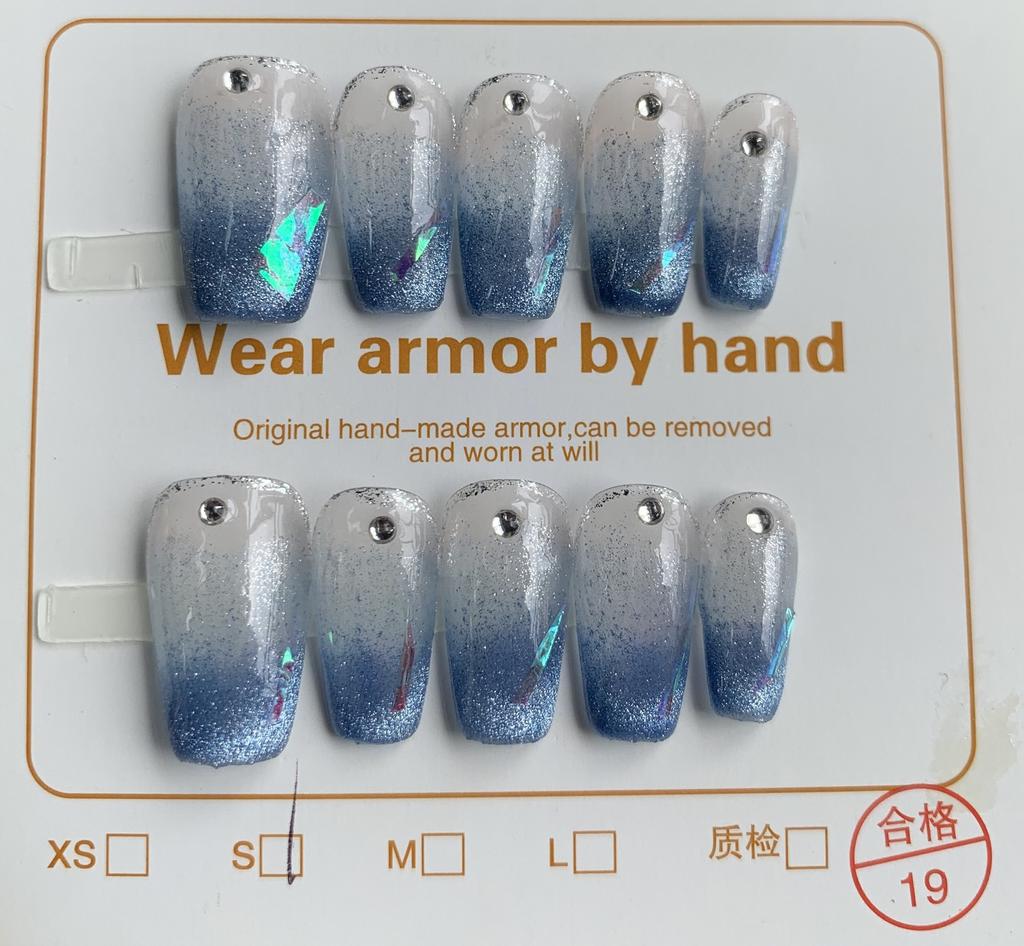 Нажмите на кончики ногтей Гель Полное покрытие 100 дизайнов Накладные ногти ручной работы Высококачественные носимые искусственные ногти Многоразовые размеры от XS до L бесплатно 5 шт. инструментов