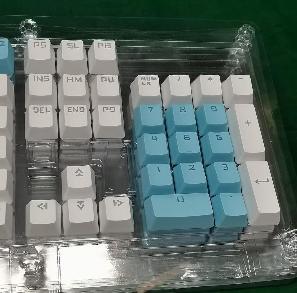 Two-Color ABS Keycaps: Universal 104/87-Key, Translucent for Mechanical Keyboards