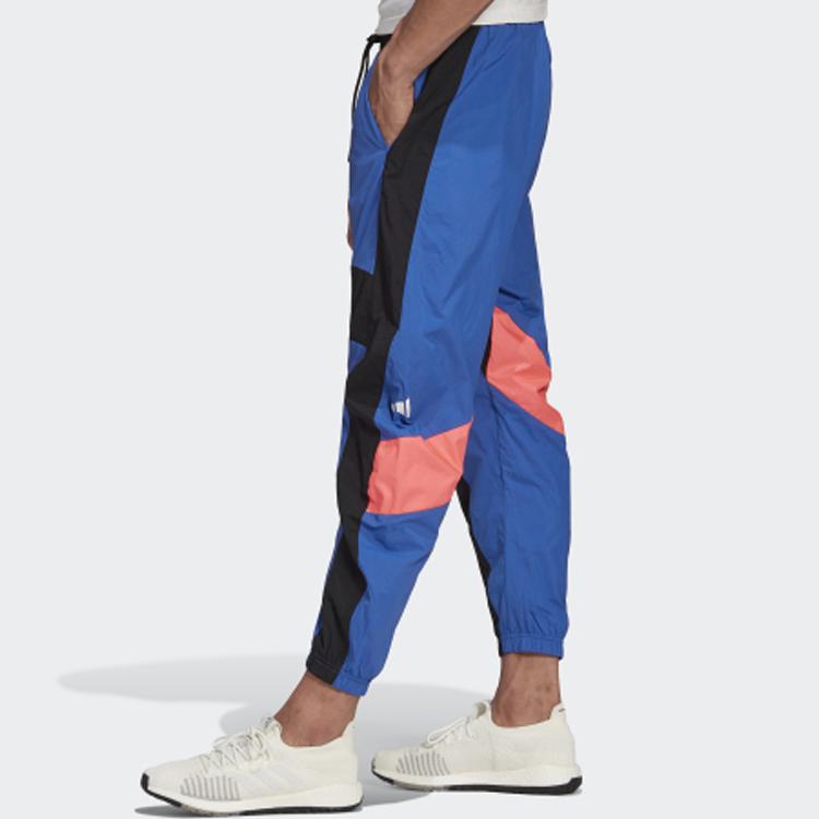 Adidas Городские тканые брюки с зауженными манжетами, мужские штаны, королевский синий GC9913