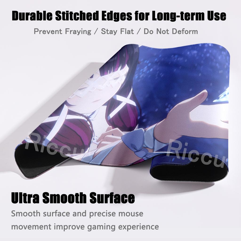 Cute Genshin Impact Columbina Pettern Mousepads Gamer Locking Anime Edge Computer Game Large Rubber Art Mousemat Laptop Desk Mat