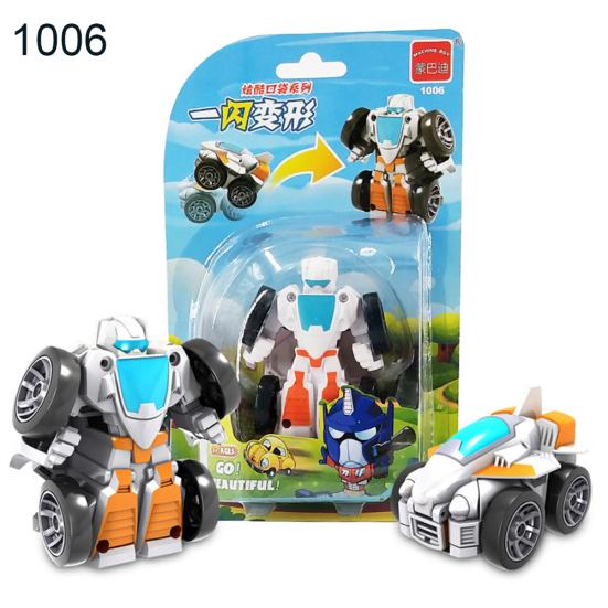 Mini Deformation Car Robot Transformable Inertia Truck Model Interactive Kid Toy