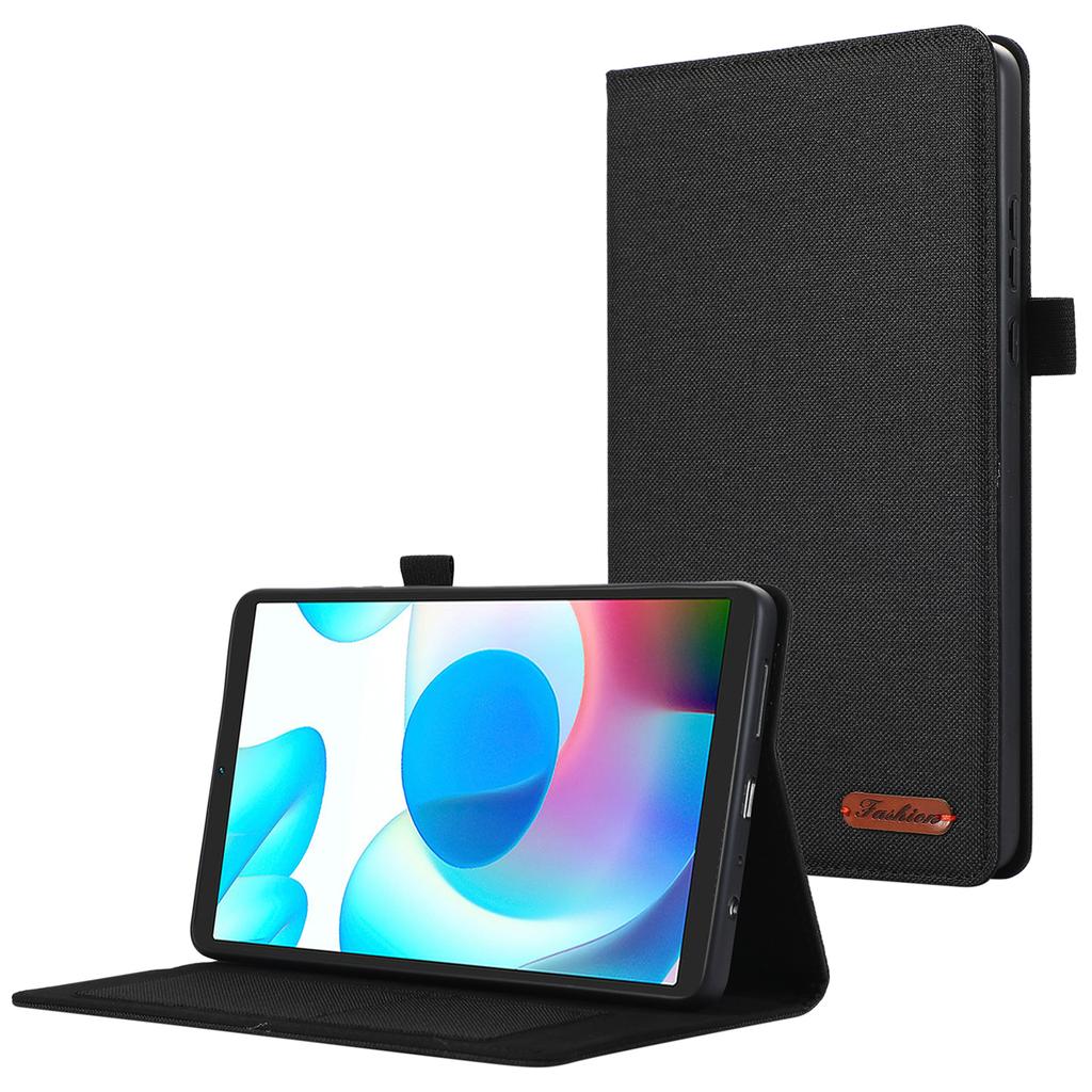 Для Xiaomi Redmi Pad SE 4G 8,7 дюйма Кожаный чехол Держатель для карт Тканевая текстура Чехол-подставка для планшета