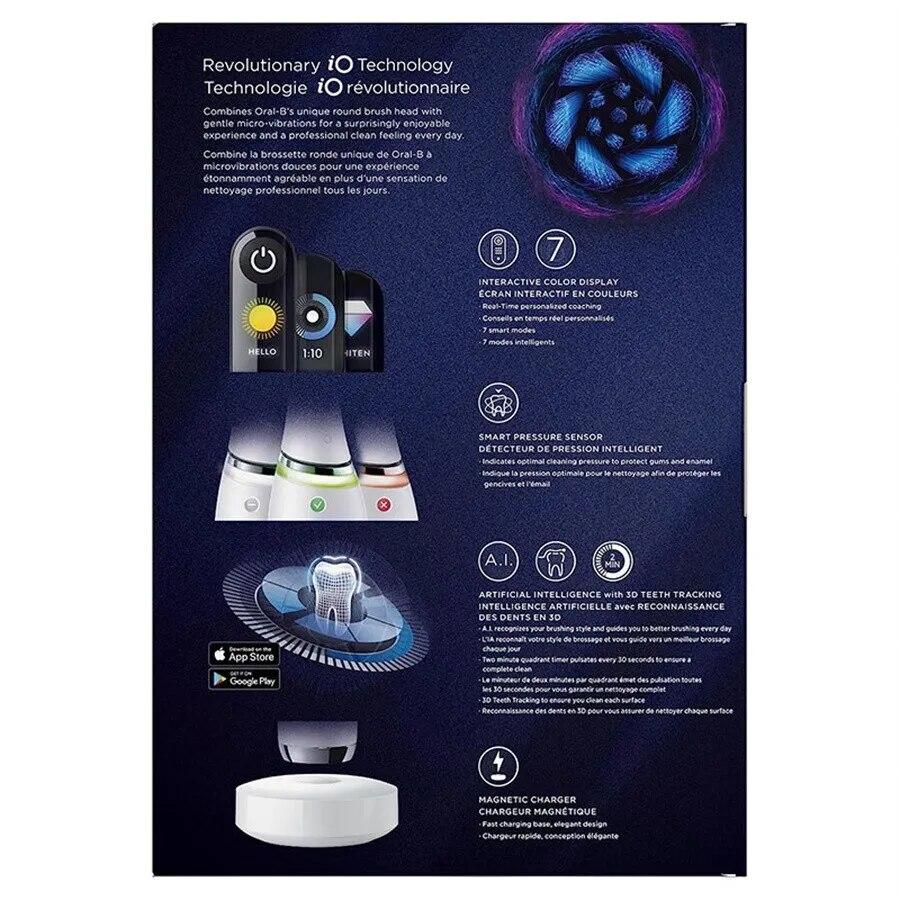 Электрическая зубная щетка Oral B io9 plus Модернизированная электрическая зубная щетка iO9 для взрослых Pro-Health Dental Precision Clean Мягкая щетка Сменный блок