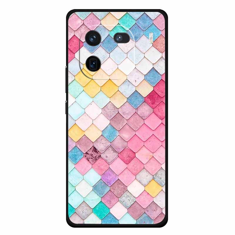 For Vivo Iqoo 12 Case Soft Silicone Cat Owl Fashion Back Covers for Vivo iQOO 12 Pro Cases Marble Shockproof Phone Shells Iqoo12