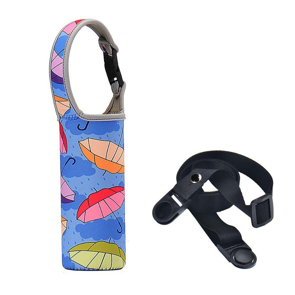 With Straps Vacuum Cup Sleeve Portable Water Bottle Case Water Bottle Cover Outdoor Sport