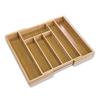 Aupuru Cutlery Chopsticks Chopstick Holder Case, Wooden/Bamboo Box, Spoon, Fork, Knife, Tray, Storage, (Slide)