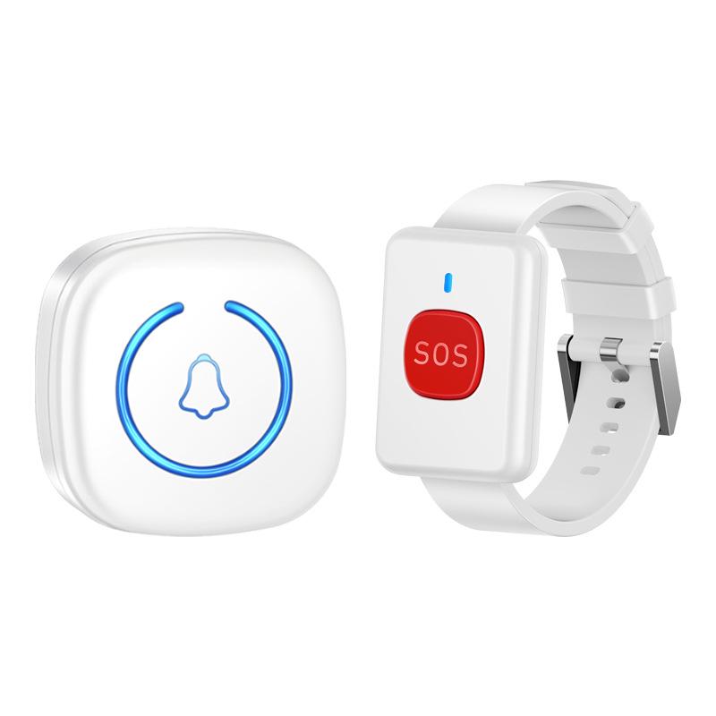 Пожилая беспроводная аварийная сигнализация со шнурком и музыкальным браслетом