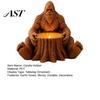 Hand Finished Earth Tone Decor Giant Forest Creature Statue Candle Holder, Sitting Tree Stump Tealight Candlestick, Outdoor Camping Themed Whimsical