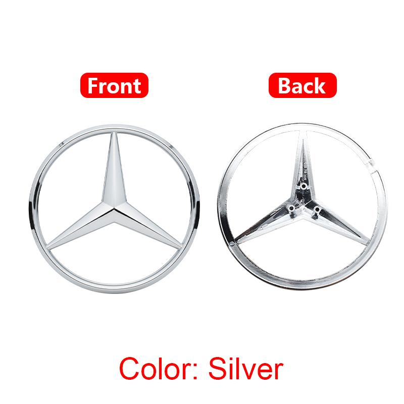 ABS Car Front Hood Emblem Bonnet Badge Rear Trunk Badge Accessory For Mercedes Benz W204 W222 W205 W177 X253 W212 W213 W176 W203 AC2