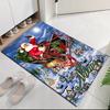 Custom Name Christmas Santa Claus Printed Carpet, for Office Chair Living Room Bedroom Kitchen Room Decor Gifts.