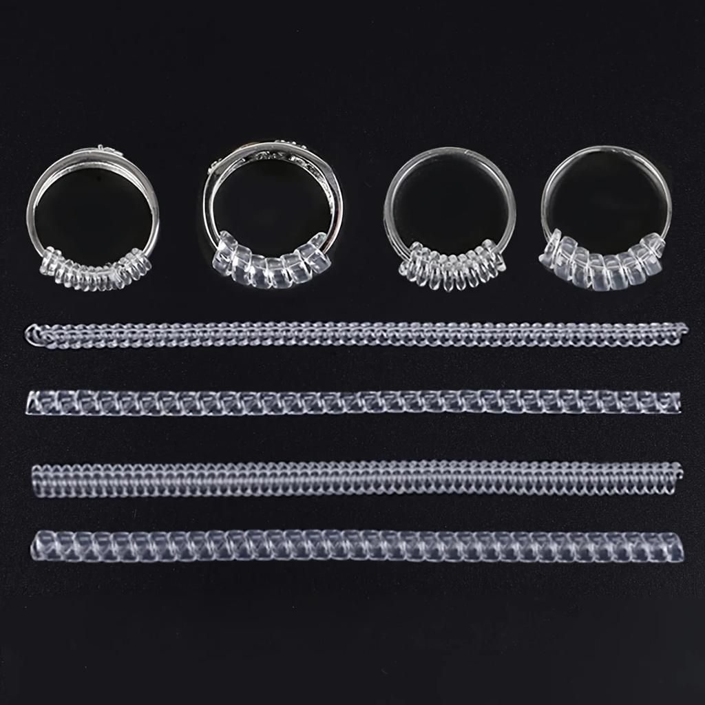 4pcs Ring Size Adjuster For Loose Rings, Transparent Silicone Ring Resizer Ring Adjuster For Loose Rings Ring Adjuster