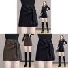 Brand High Waist Short Leather Skirt With Asymmetrical Design For Women