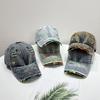 Retro Ripped Denim Hat Personalized Creative Baseball Cap Washed Distressed Trendy Peaked Hats for Women & Men