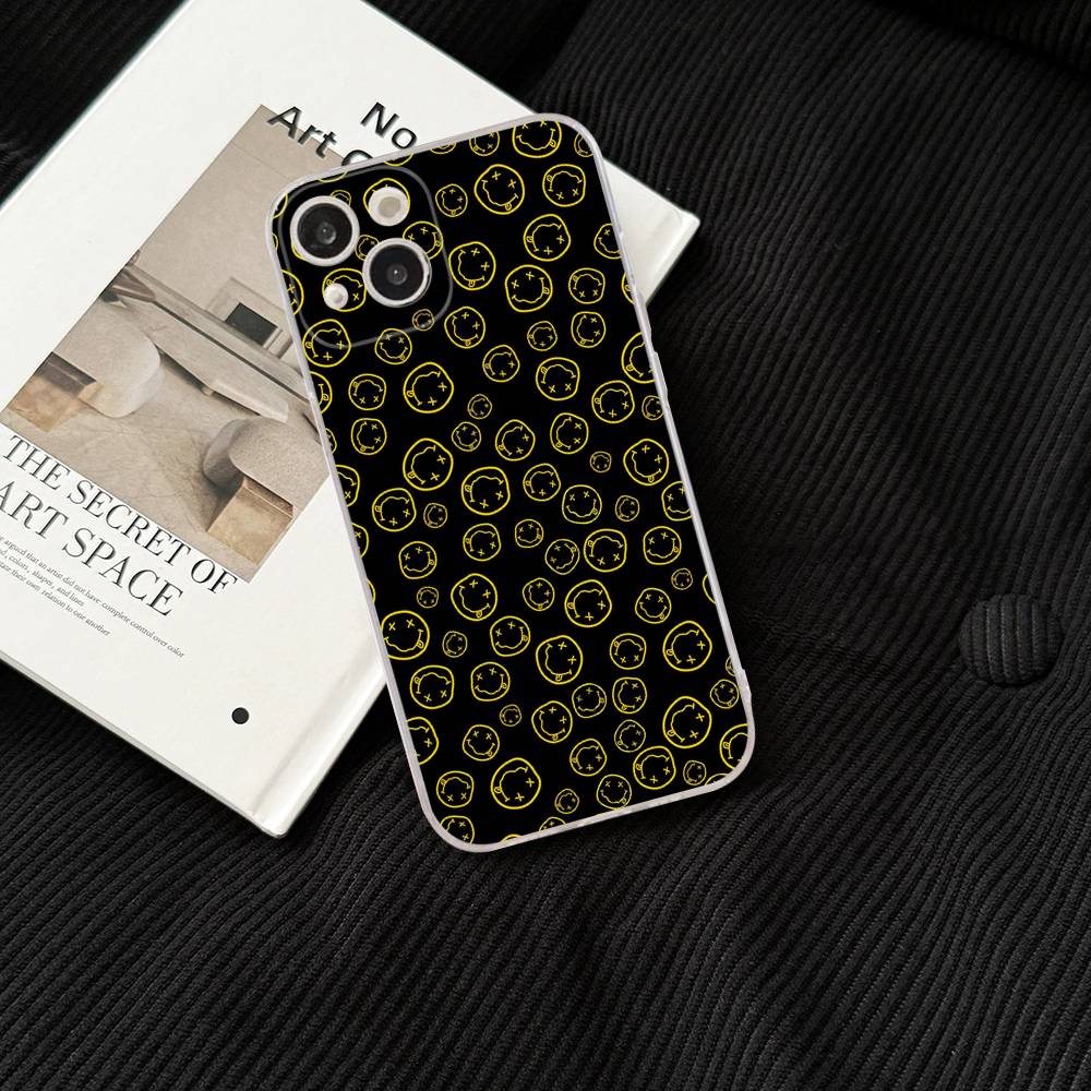 Band Hot N-NirvanaS Phone Case for iPhone 17 16 15 14 13 12 11 Pro Max Plus Soft Cover Personalized DIY