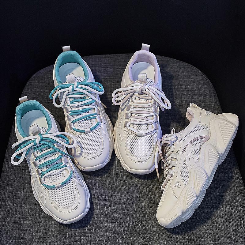Кроссовки, женская обувь на плоской подошве, спортивная обувь с сеткой, летние дышащие кроссовки на платформе, повседневная обувь для бега, женские кроссовки для прогулок