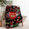 Arsenal F.C Print Blanket - Soft & Comfortable, for Bedroom, Travel, Sofa, Home Decoration - Birthday Christmas Gift for Friend