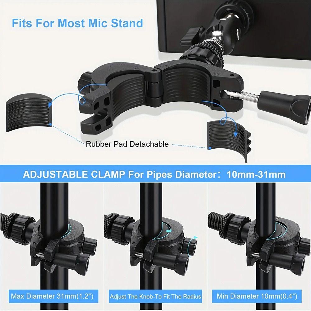 Универсальный держатель для планшета 360-градусный вращающийся микрофонный стенд НОВЫЙ держатель для нот Влогинг