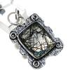 Black Rutile Gemstone Handmade 925 Sterling Silver Jewelry Pendant 1.81" C0W23
