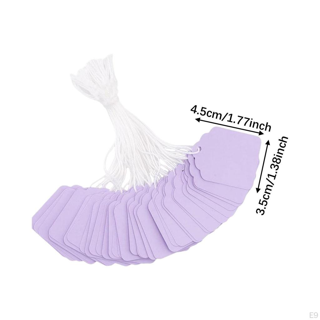 100 шт. подарочных бирок с веревкой, ценовая строка ценник этикетки упаковка маркировка