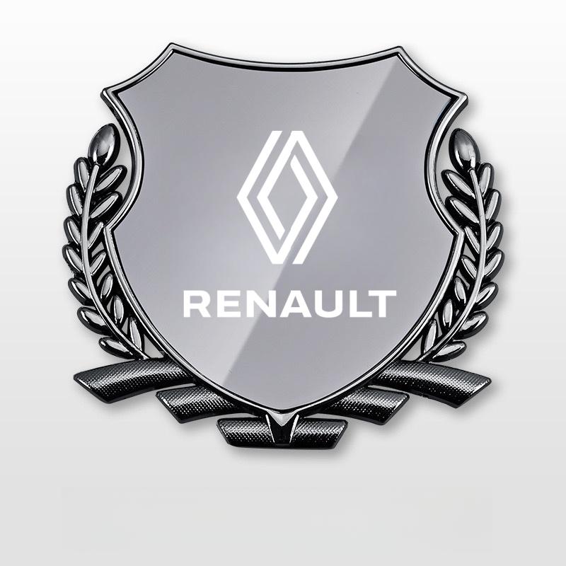 Hub Caps 3D Metal Car Trunk Window Side Emblem Badge Decal Sticker for Renault Clio Megane Trafic Captur Master Logan Kangoo Dus