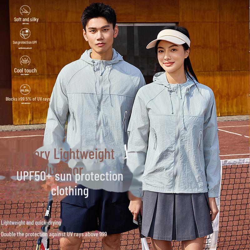 Легкая солнцезащитная одежда с защитой от солнца UPF50+ для кемпинга, велоспорта и спорта - дышащий Ice Silk для мужчин и женщин.