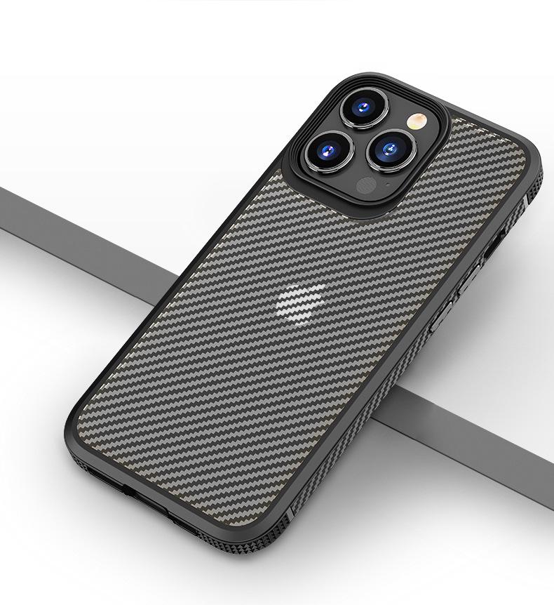 Защитный чехол из углеродного волокна для iPhone 14/15 Pro Max от падений