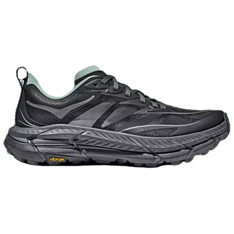 HOKA One One Mafate Speed 4 Дышащие, Поддерживающие И Легкие Повседневные Беговые Кроссовки Унисекс Черно-Серые Кроссовки 1168450-CJD