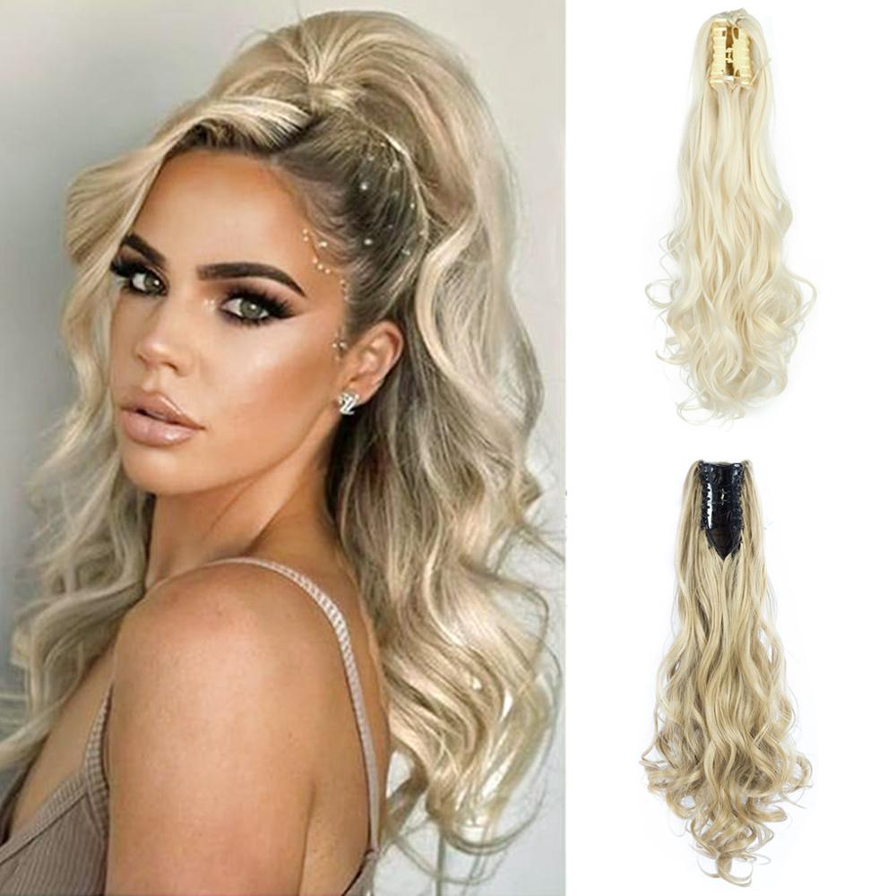 XINRAN Синтетические длинные волнистые коготки-хвосты, термостойкие накладные волосы, натуральный материал, химические волокна, волосы для женщин, мода