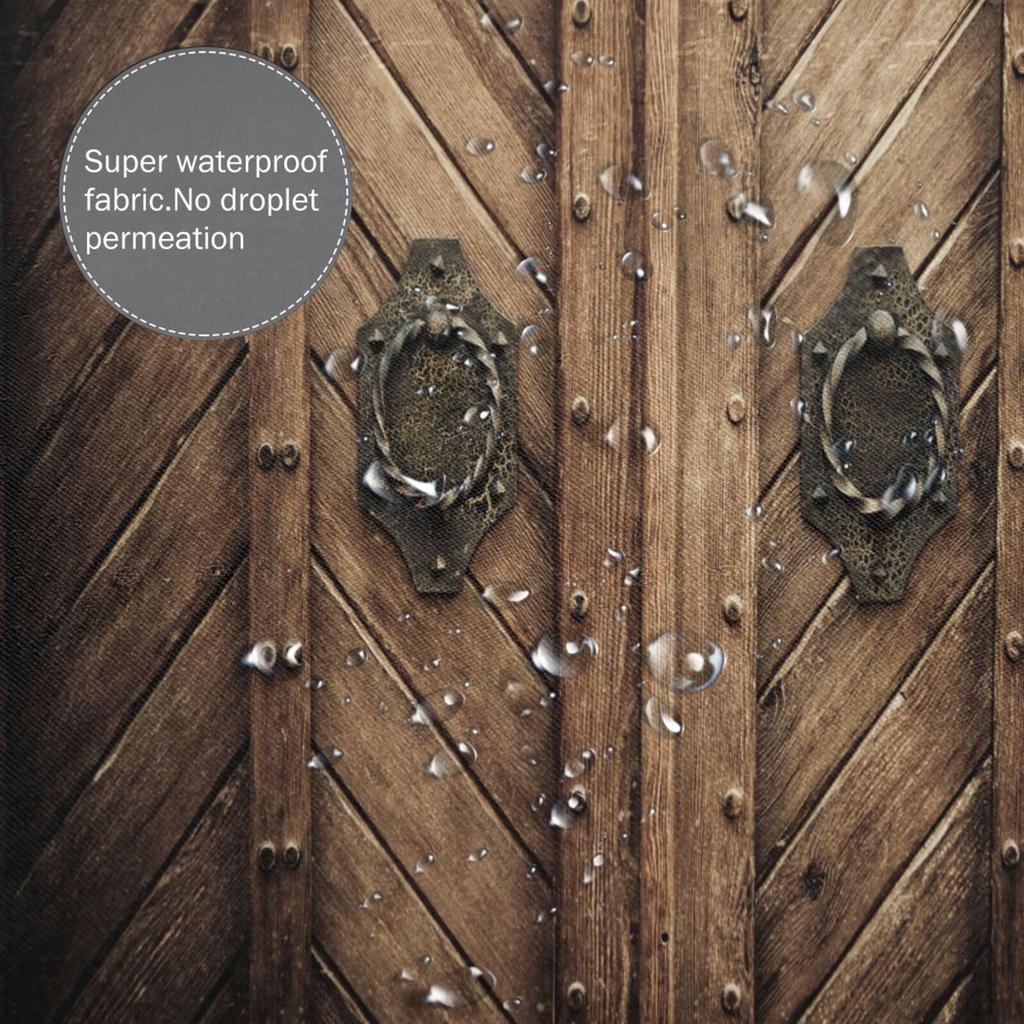 4 шт. старые деревянные занавески для душа в гараже, наборы для ванной комнаты, нескользящие коврики для ванной комнаты, крышка для унитаза, коврик для ванной, набор для ванной комнаты