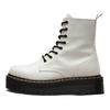 Белые кроссовки унисекс Jadon Smooth Leather Boot на платформе 15265100