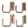 4pcs E Track Hooks Maximum Load 1200 Pounds E Track J Hook Accessories for Rv Marine Bedroom Pickup