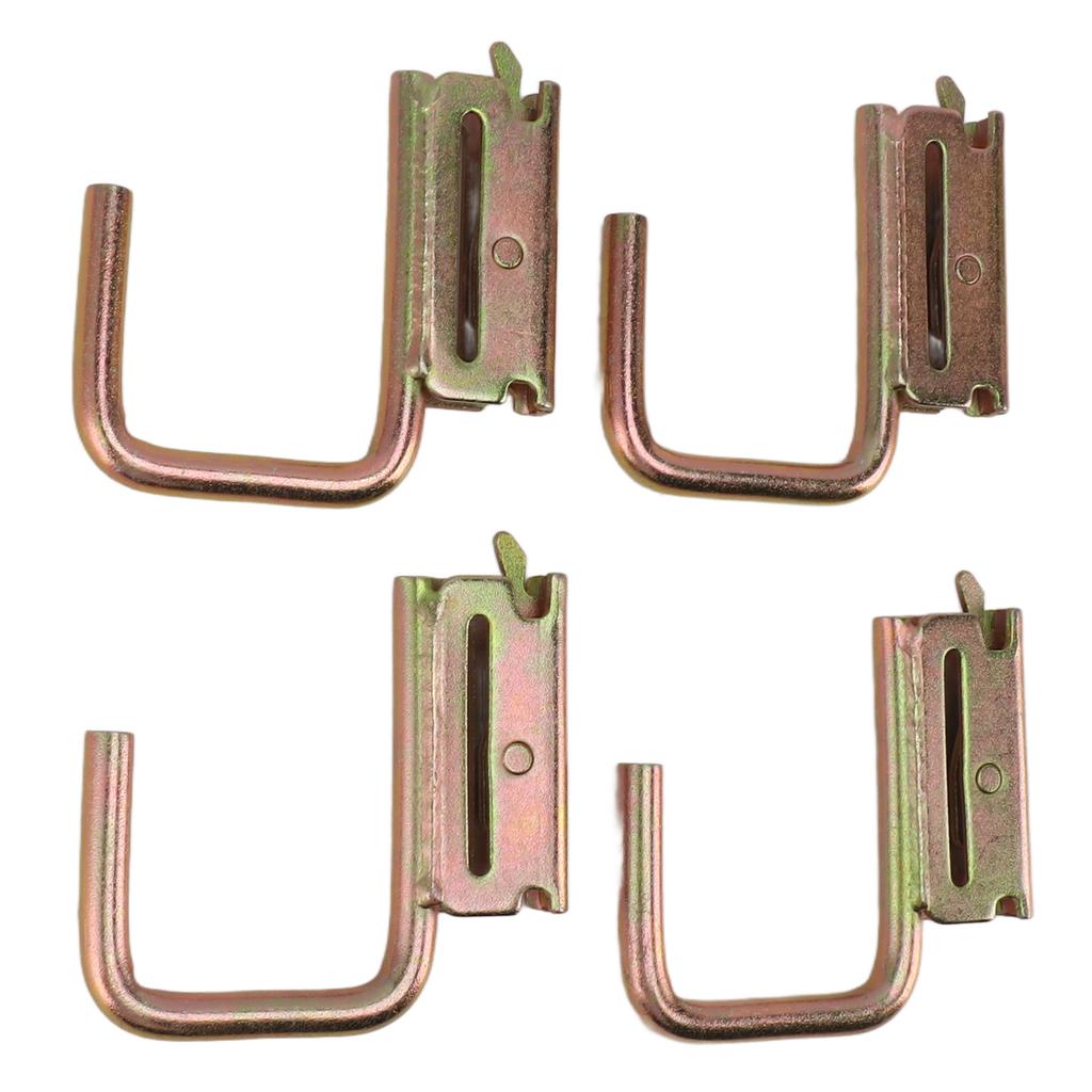 4pcs E Track Hooks Maximum Load 1200 Pounds E Track J Hook Accessories for Rv Marine Bedroom Pickup