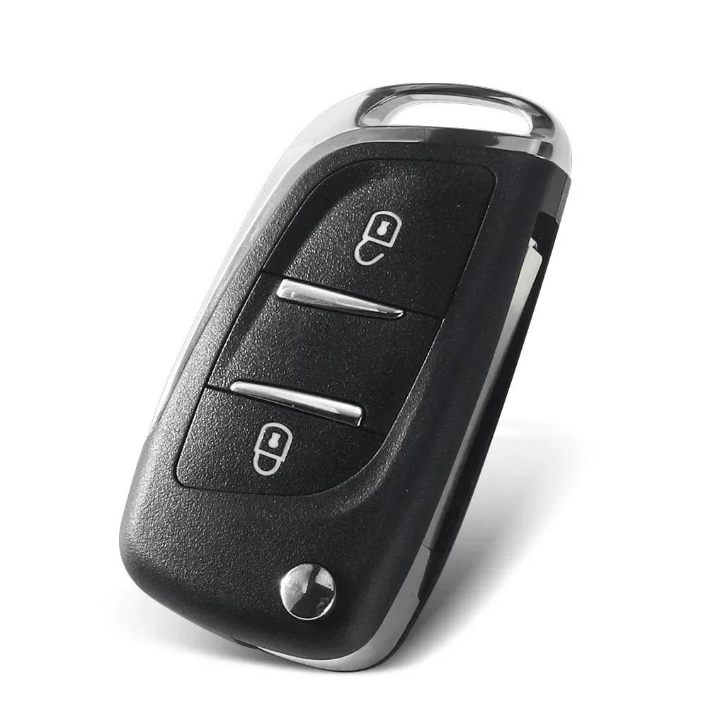 KEYYOU НОВЫЙ Для Peugeot 107 207 307 407 306 308 408 508 3008 4008 Partner CE0523 CE0536 Модифицированный Флип-пульт Брелок для ключа автомобиля