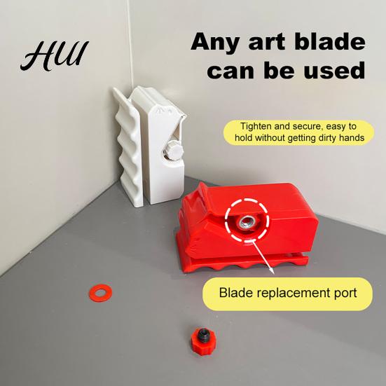 Pet-friendly Box Cutter Cat Scratcher 3D Printed Cardboard Strip Tool Handheld Blade Shaped Sliding for Making Scratching Board DIY Post