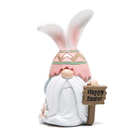 Пасхальный кролик уха гном фигурка красочное яйцо безликий эльф гном смоляная статуэтка скульптура Главная