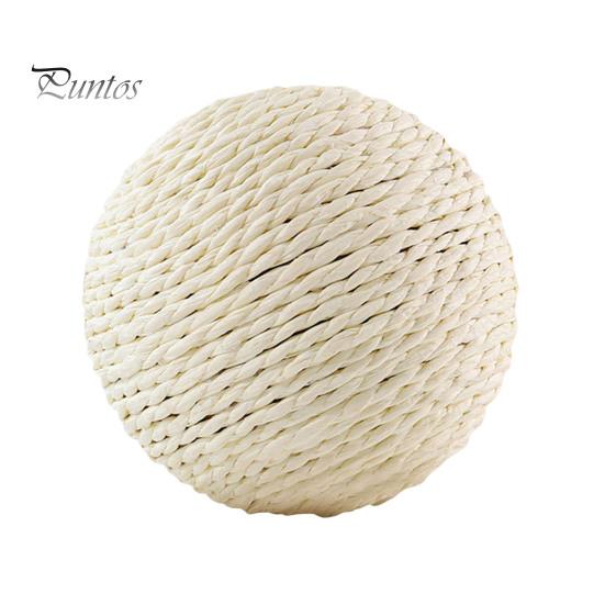 Мяч-когтеточка для кошек из сизаля, интерактивная игрушка-когтеточка для кошек, натуральный сизалевый мяч-когтеточка со звуком для обучения котят чистке зубов