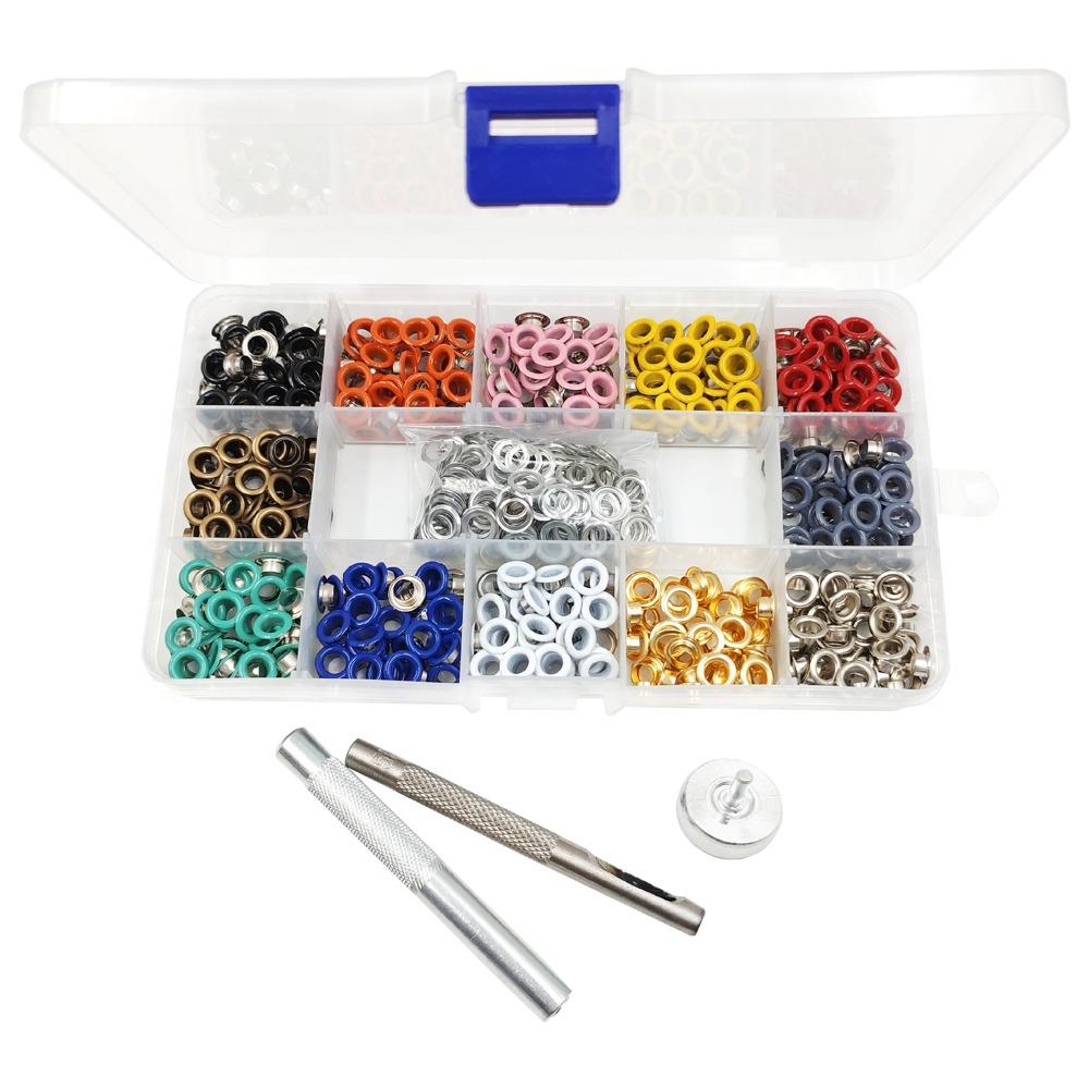 5mm Eyelets Installation Punch Pliers Color Air Eyelet Leather Shoes Clothing Punching Tool Set