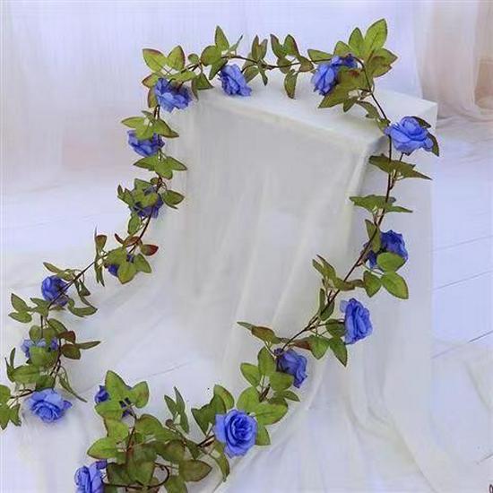 Artificial Rose Vine for Living Room Decoration, Air Duct Cover, Plastic Flower Garland