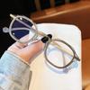 Anti Blue Light Metal Myopia Glasses Men Women Fashion Anti Radiation Nearsighted Glasses With Grade -0 .5 To -6 .0