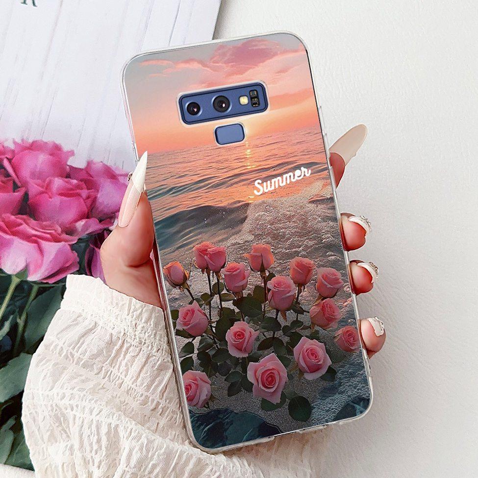 Прозрачный чехол для Samsung Note9 Милый Кот Модный Роскошный Расписной Мягкий Чехол для Телефона для Samsung Galaxy Note 9 Case SM-N9600 SM-N960F