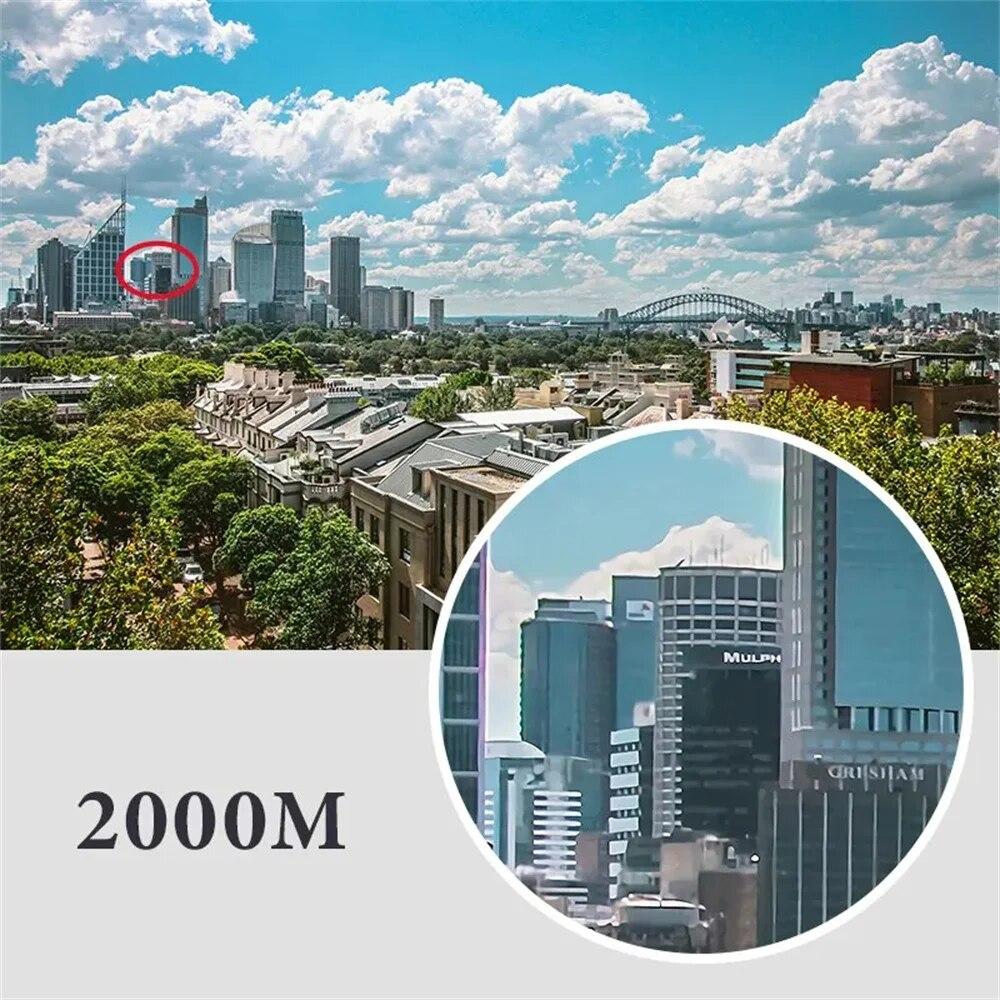 40x22 HD Мощный бинокль 2000 м складной мини-телескоп большой дальности BAK4 FMC оптика для охоты, спорта, отдыха на природе, кемпинга, путешествий