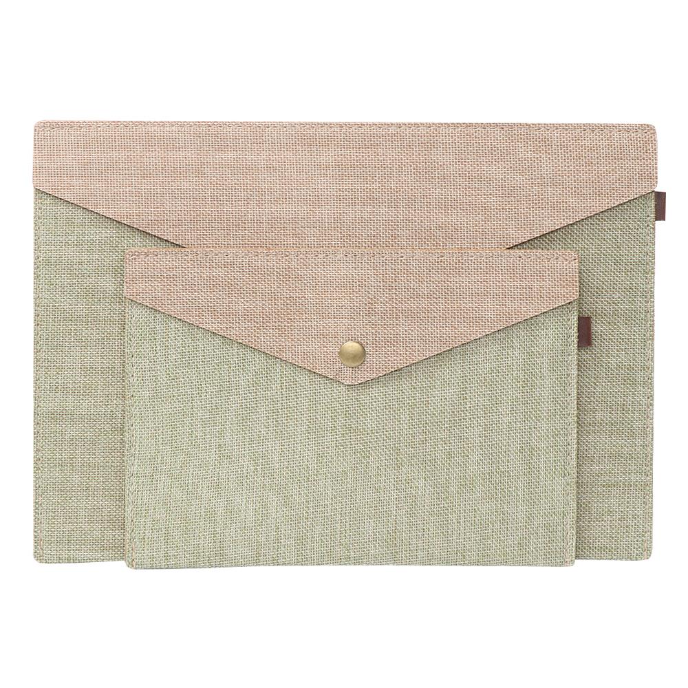 Stationery Elegant Simple File Folder Document Bag Paper Holder Canvas Felt File Briefcase