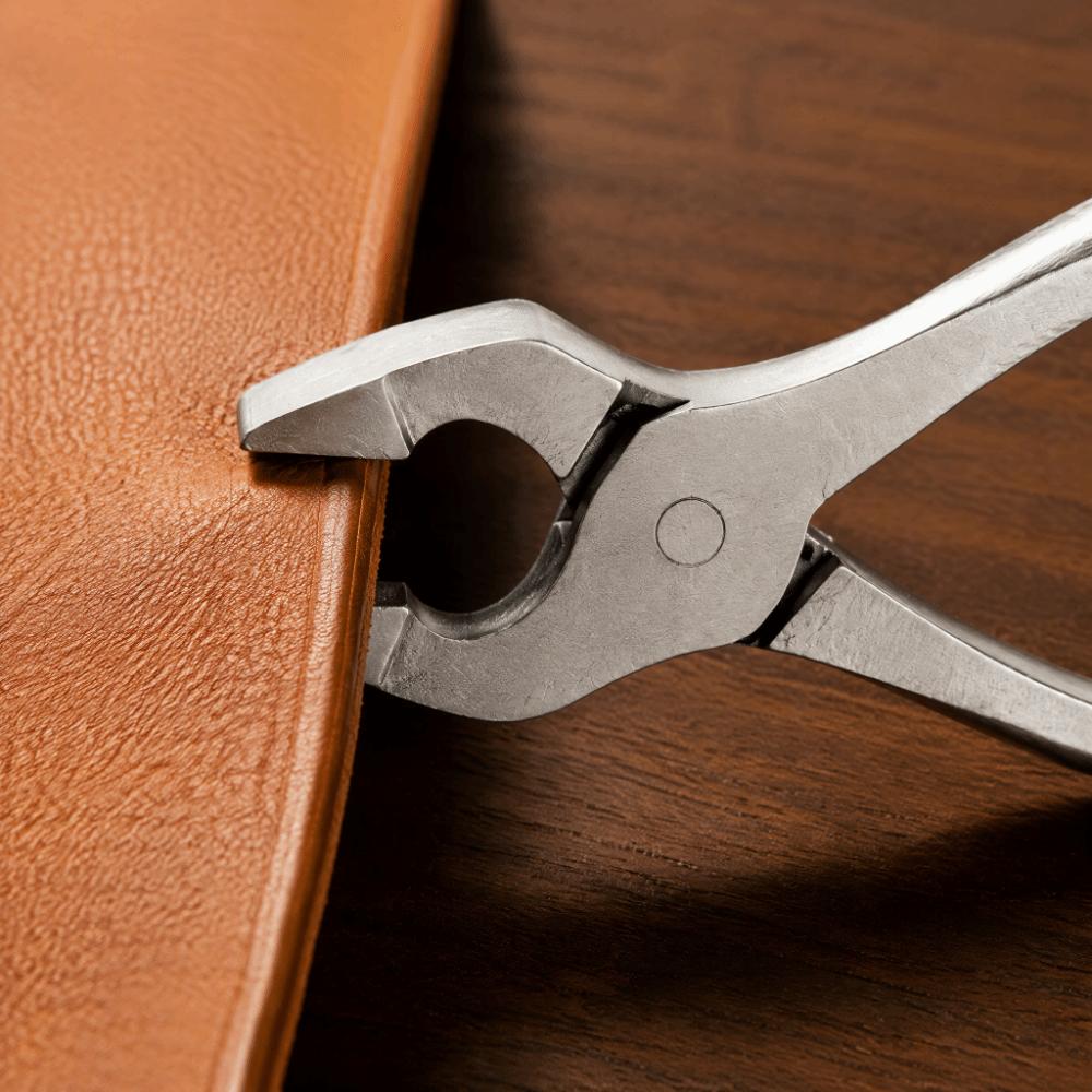Polished Jaws Leather Edge Press Pliers Heavy Duty Sheet Metal Hand Seamer For Wallet Crafting