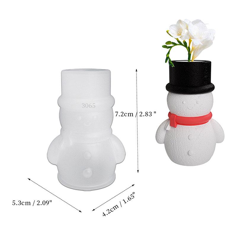 Рождественский подсвечник из смолы, цветочный горшок, силиконовая форма, сделай сам, снеговик, эпоксидная смола, Лось, колокольчик, Санта-Клаус