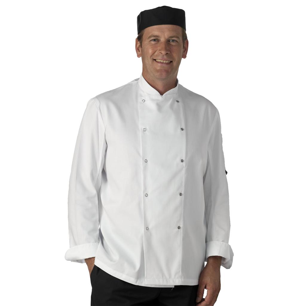 Dennys Unisex Adult Snap Long-Sleeved Chef Jacket