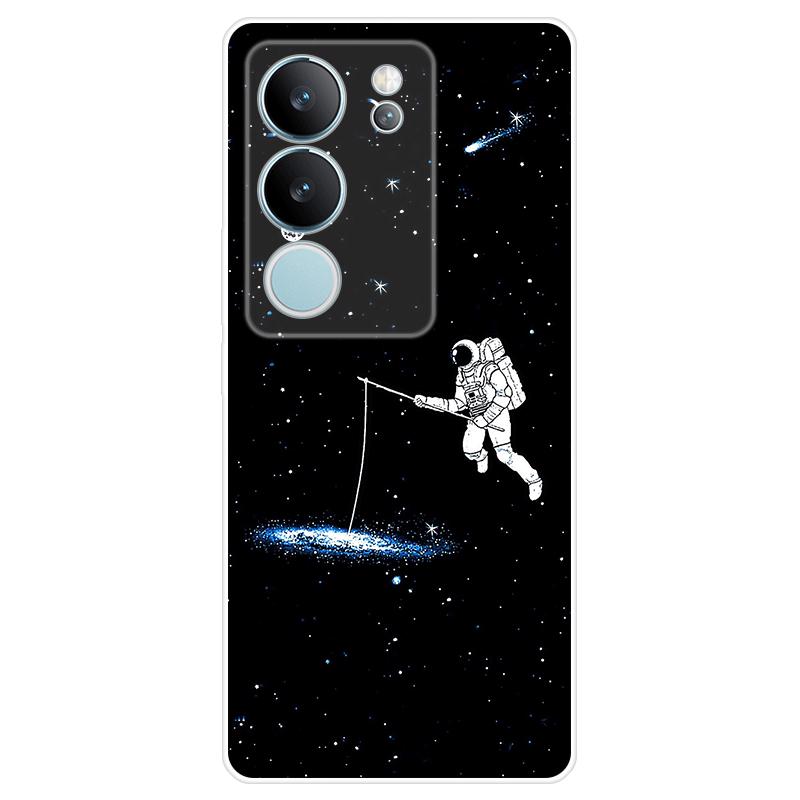 Для Vivo V29 Корпус Окрашенная задняя крышка из ТПУ Vivo V29 Мягкий силиконовый чехол