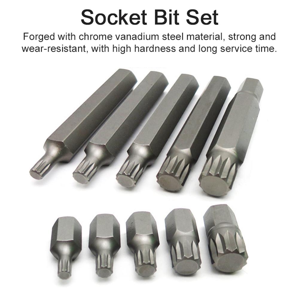 40 шт., велосипедный внутренний шестигранник из хром-ванадиевой стали, двенадцать точечных бит, комбинированный набор головок для велосипеда