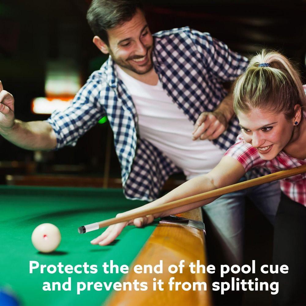 10 Sets Brass Screw Pool Cue Stick Tips 12mm/13mm Billiards Head Cover Snooker Supplies