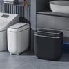 Водонепроницаемое умное мусорное ведро с датчиком IPX5, светодиодным дисплеем, бесшумной крышкой и активацией ногой